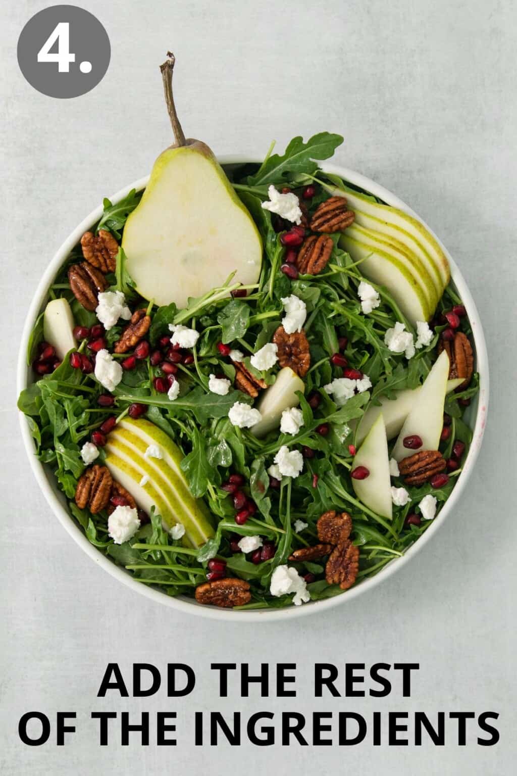 Arugula Pear Goat Cheese Salad (with Maple Vinaigrette!) Meaningful Eats