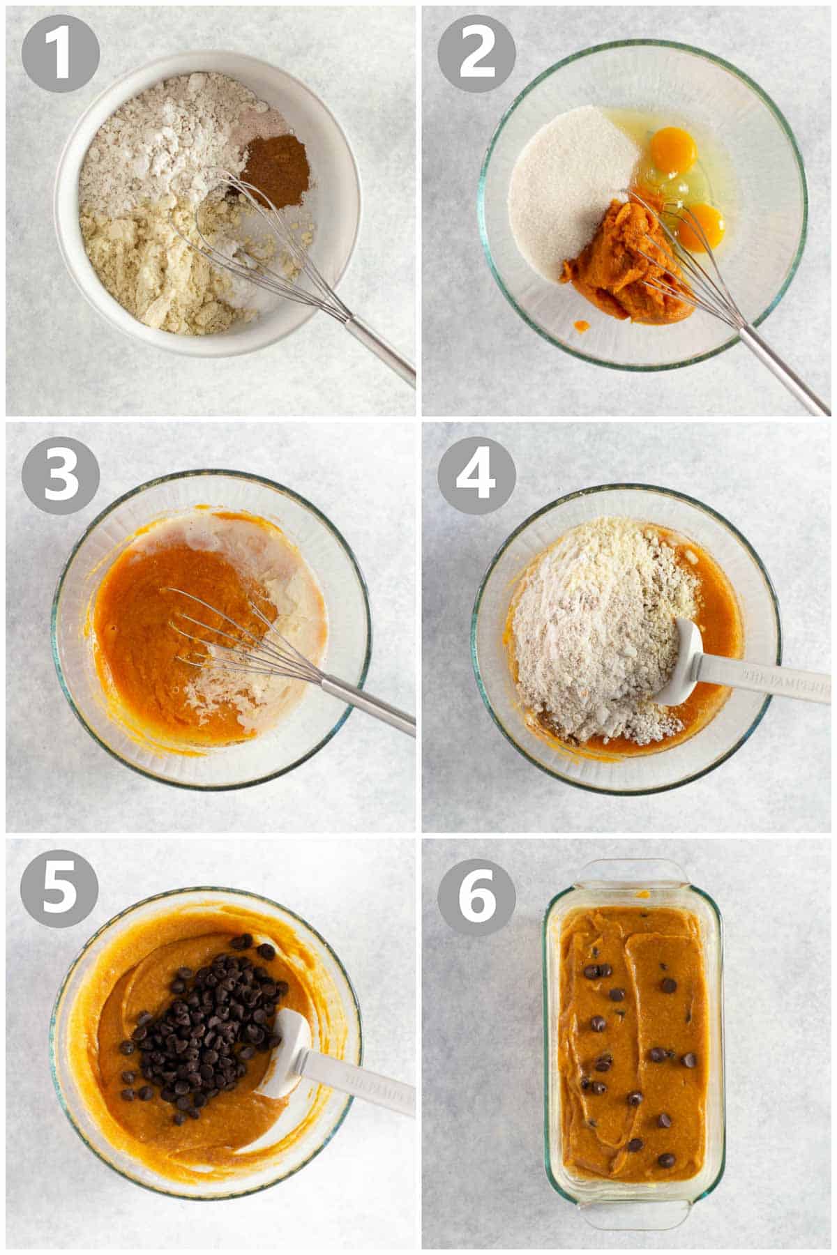 step-by-step instructions on how to make gluten-free pumpkin bread