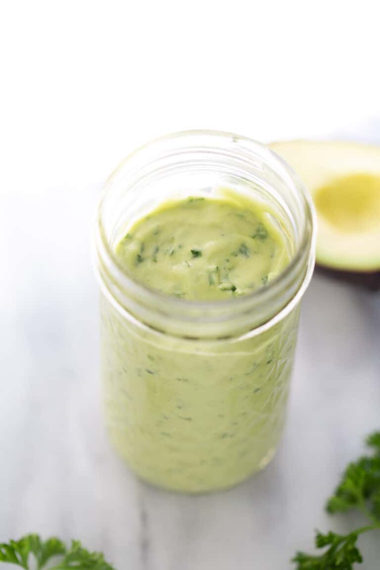 Avocado Green Goddess Dressing Meaningful Eats
