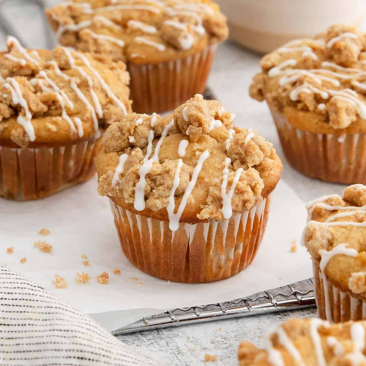 Gluten-Free Peach Streusel Muffins