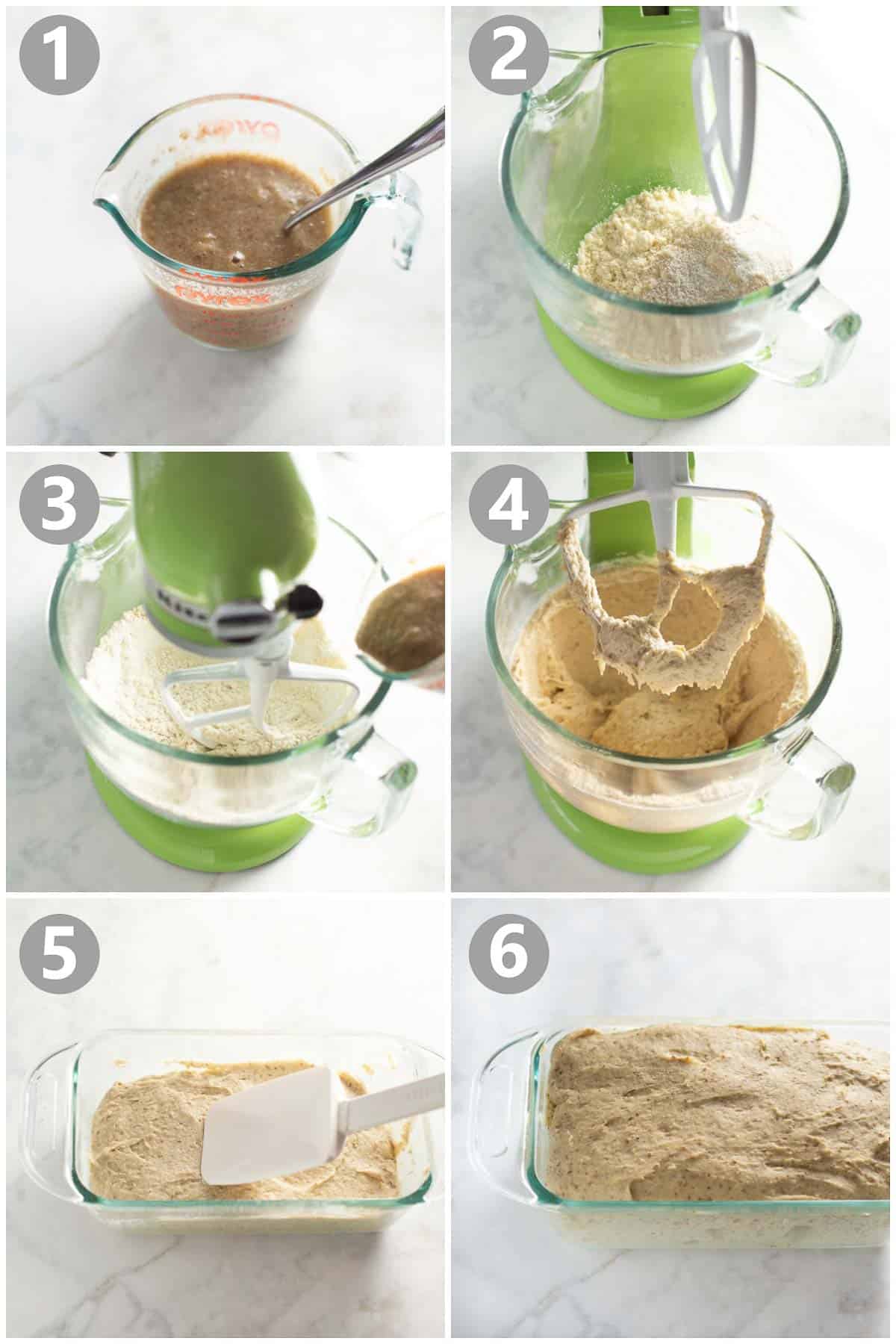 step by step instructions for how to make gluten free bread