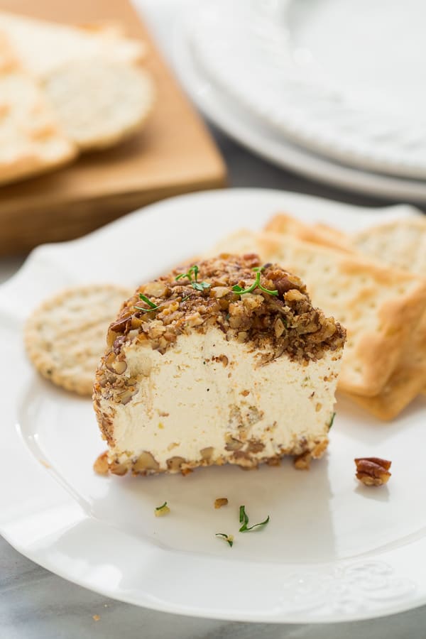 Vegan Party Cheeseball! So flavorful and crowd-pleasing you'd never guess it's vegan! 