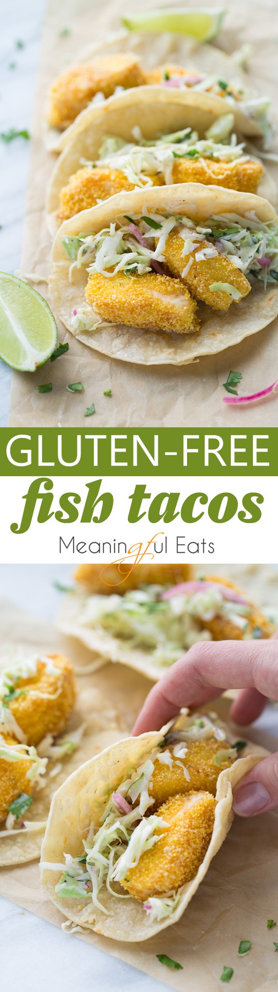 Gluten-Free Fish Tacos! Crispy, flavorful and easy to make! (Dairy-Free)