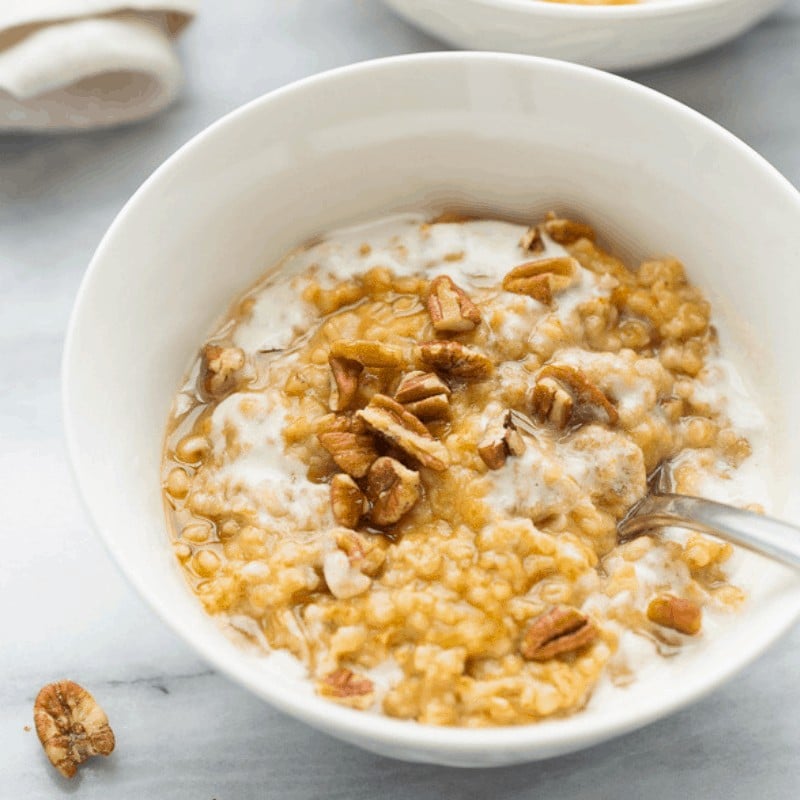 Instant Pot Creamy Pumpkin Maple Oats