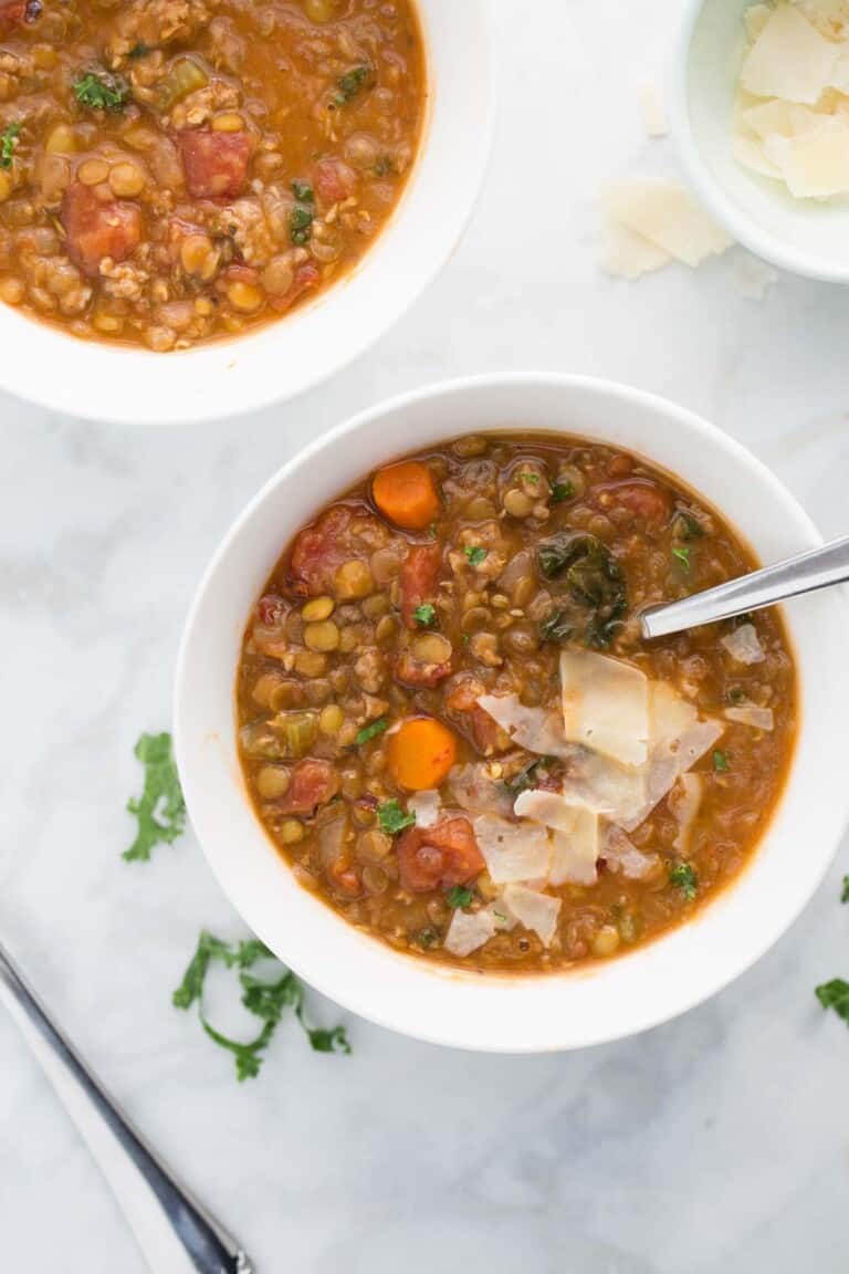Sausage Lentil Soup (Instant Pot or Slow Cooker!) Meaningful Eats