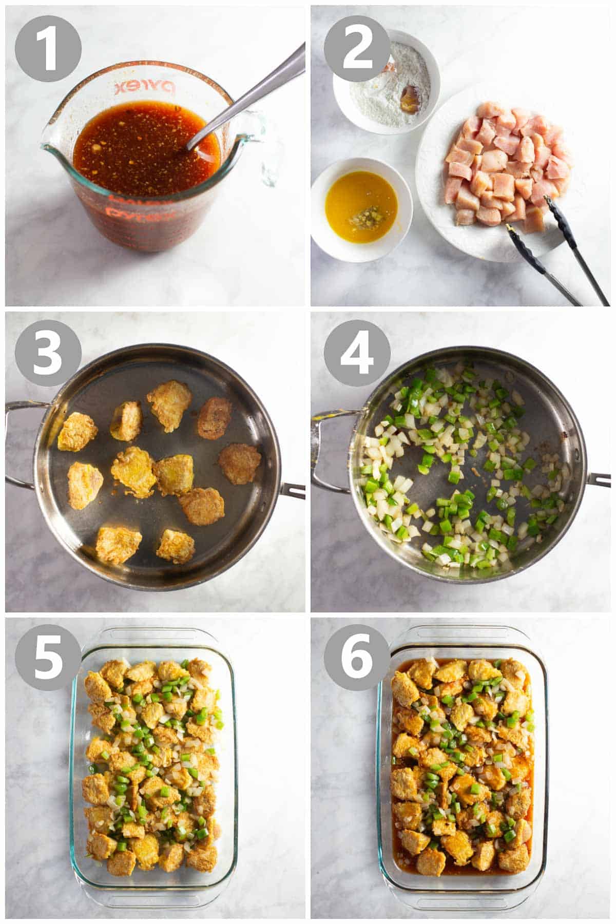 step by step pictures of how to make sticky chicken