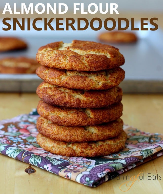 Image for pinterest of stack of snickerdoodle cookies 