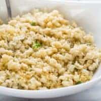close up shot of spaetzle in white bowl