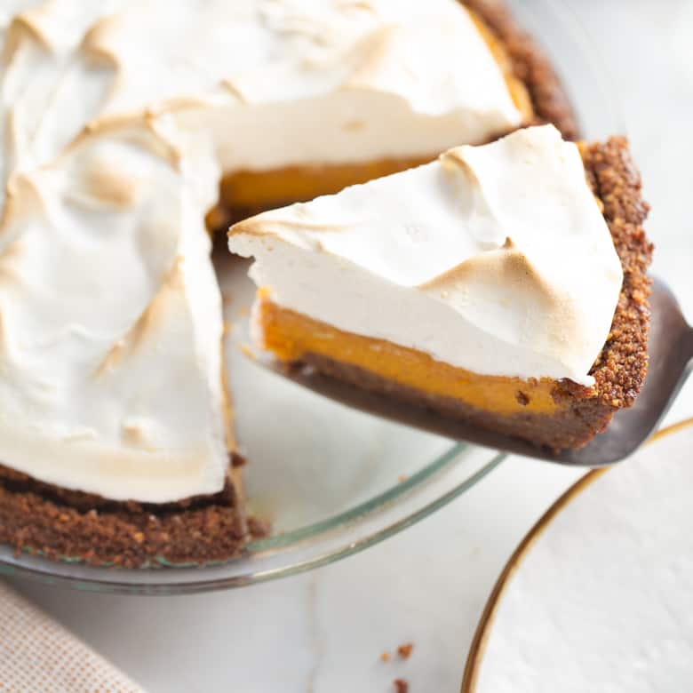 Gluten-Free Sweet Potato Pie with Marshmallow Meringue
