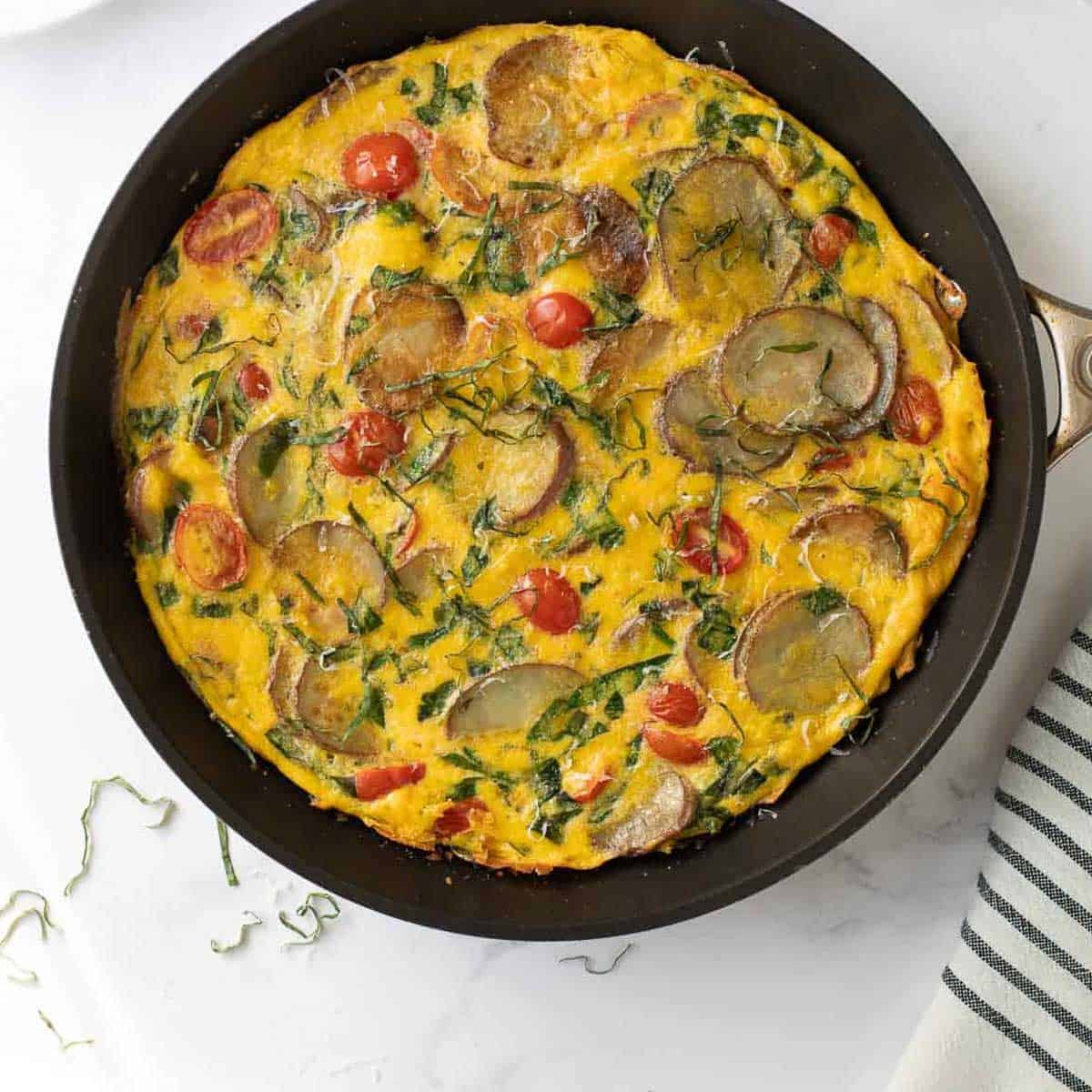 Vegetable Frittata (Potato & Spinach!) - Meaningful Eats