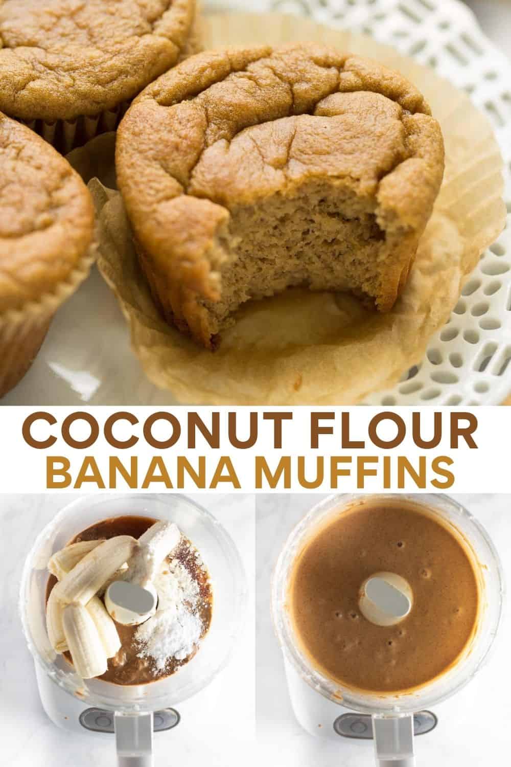 Coconut Flour Banana Muffins (Light &amp; Fluffy!) - Meaningful Eats