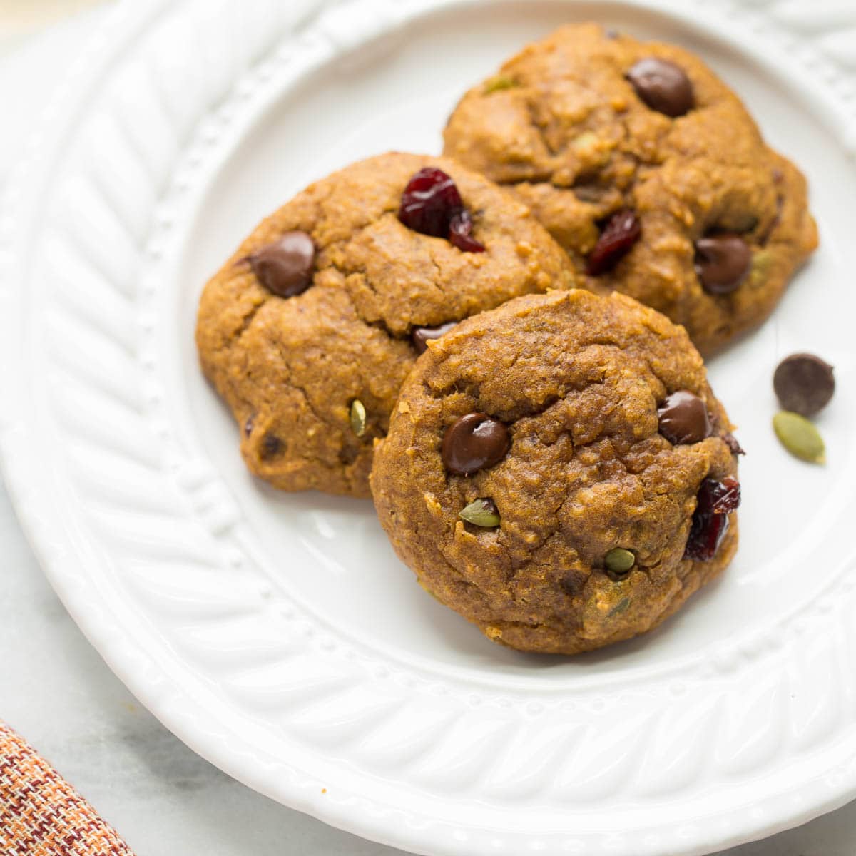 Vegan Pumpkin Breakfast Cookies (No Oatmeal!)