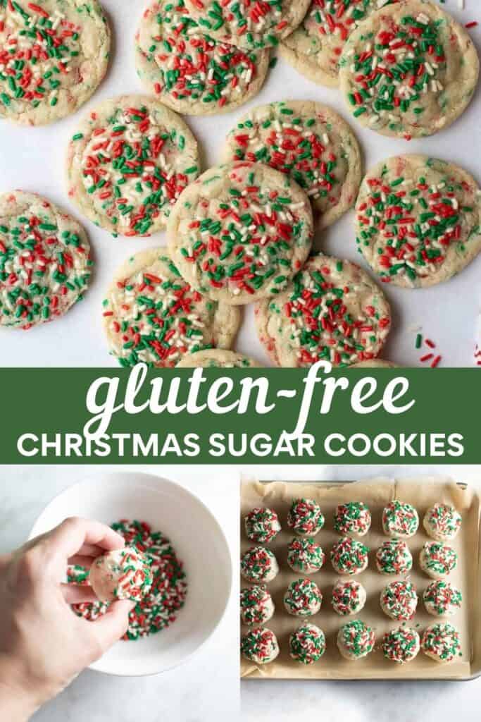 image for pinterest of gluten free christmas cookies