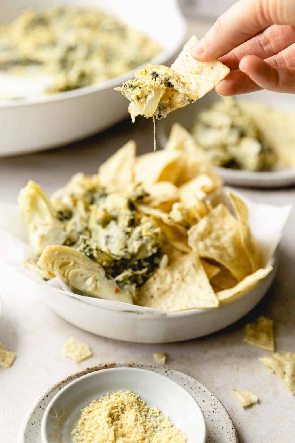 DairyFree Spinach Artichoke Dip (Best Recipe!) Meaningful Eats