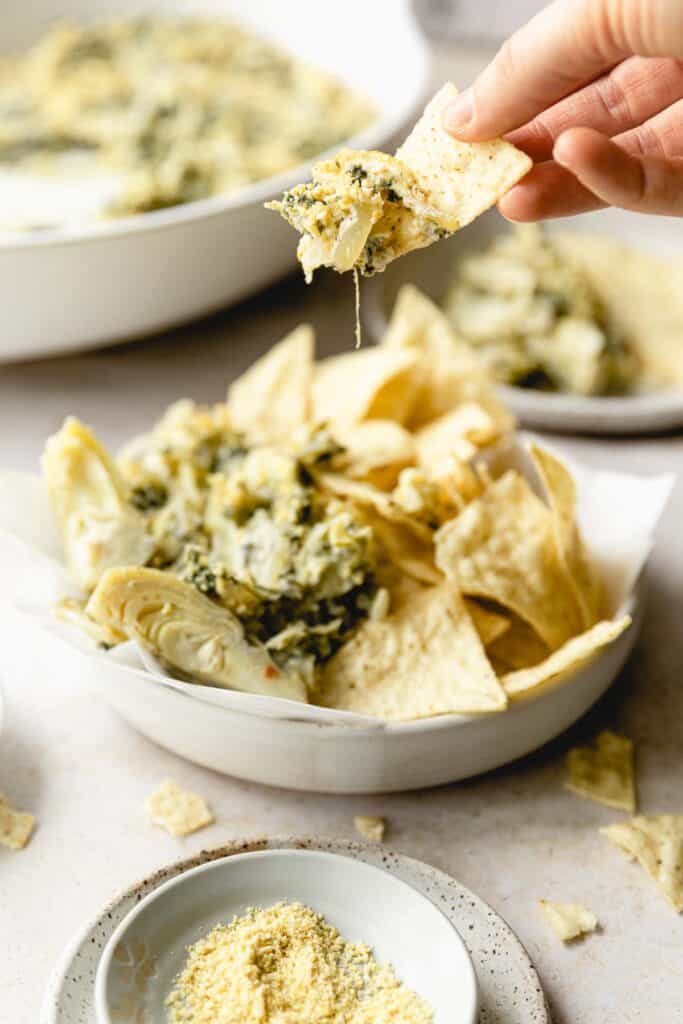 DairyFree Spinach Artichoke Dip (Best Recipe!) Meaningful Eats