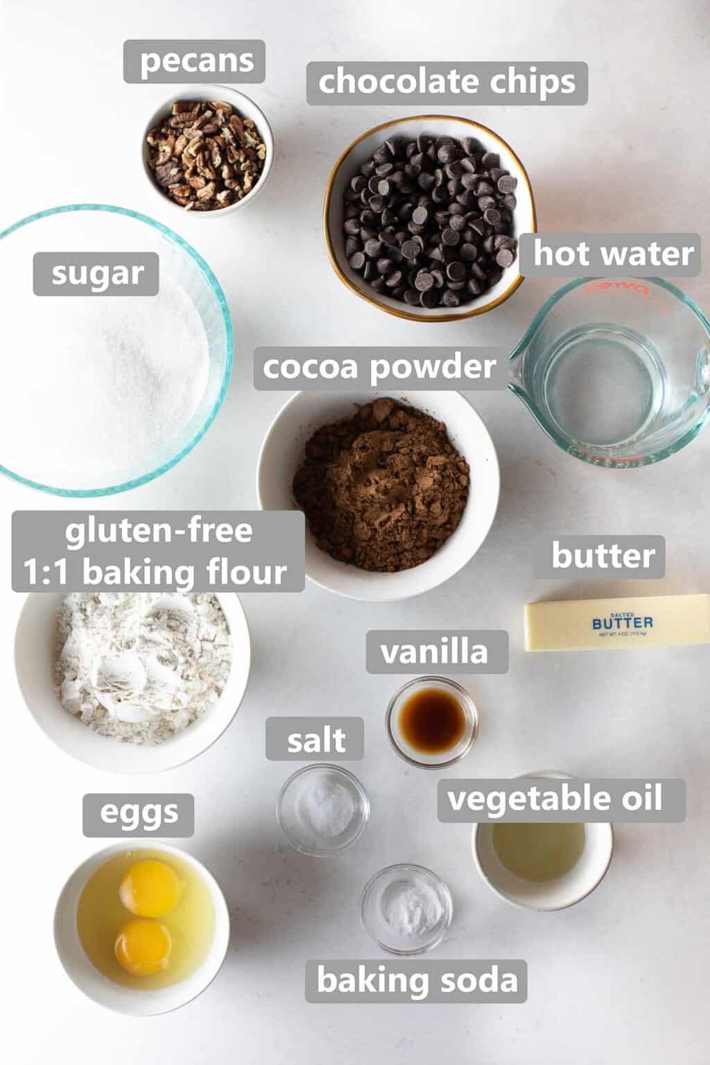 GlutenFree Double Chocolate Pecan Brownies Meaningful Eats