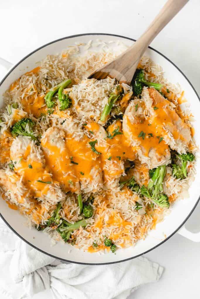 GlutenFree Chicken Broccoli Cheddar Rice Meaningful Eats