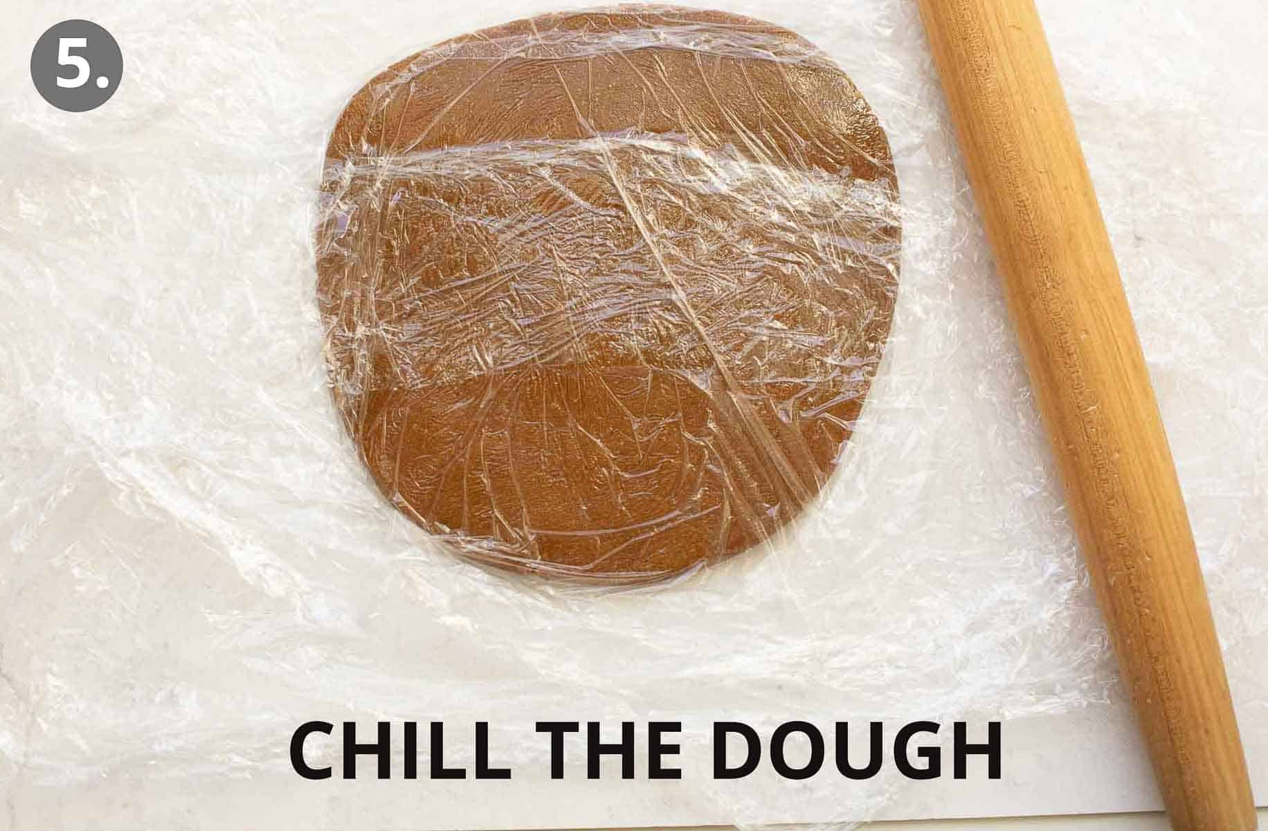 dough being rolled and chilled