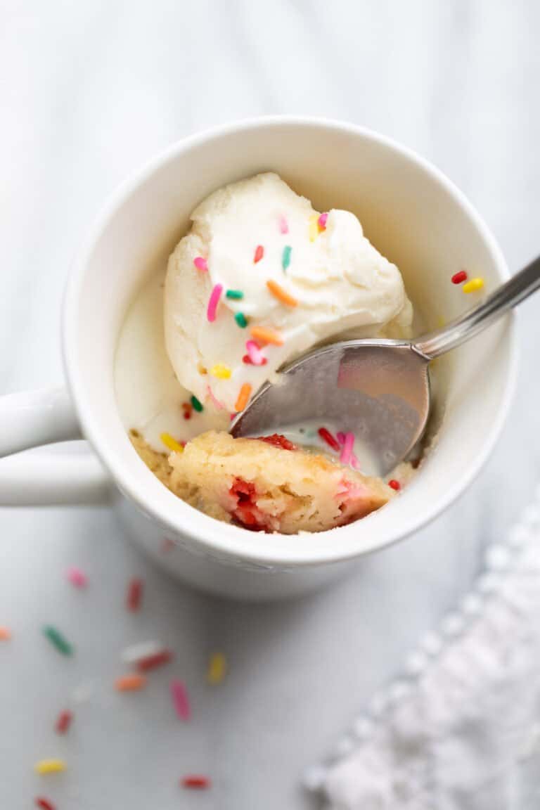 Easy, GlutenFree Funfetti Mug Cake Meaningful Eats