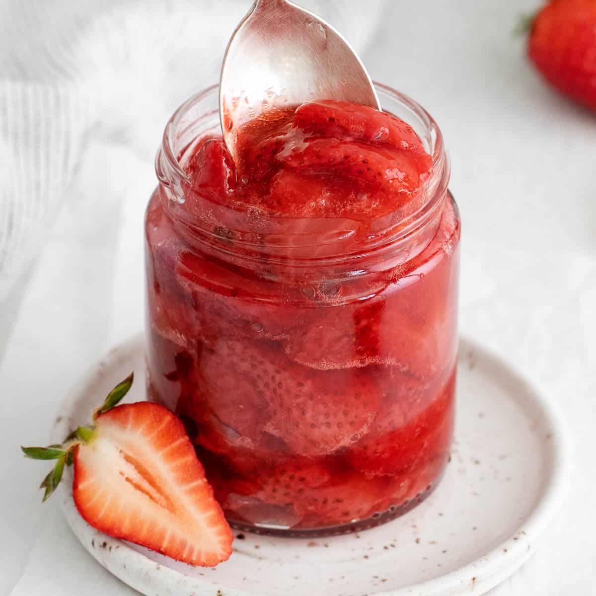 Strawberry Compote (3 Ingredients!) - Meaningful Eats