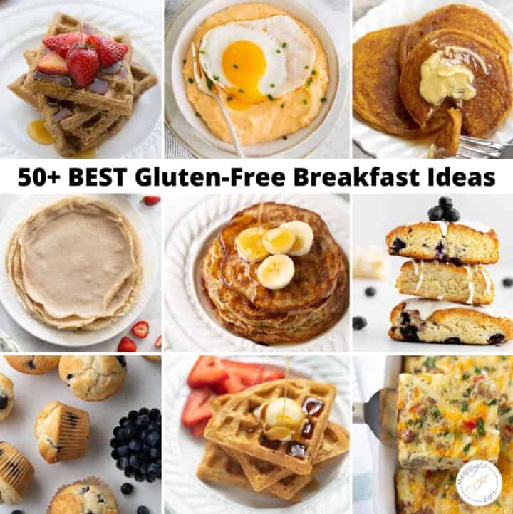A collage of 9 breakfast recipes