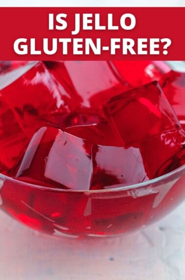 close up image of red jello in glass bowl