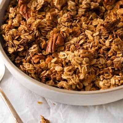 Gluten-free granola in a bowl