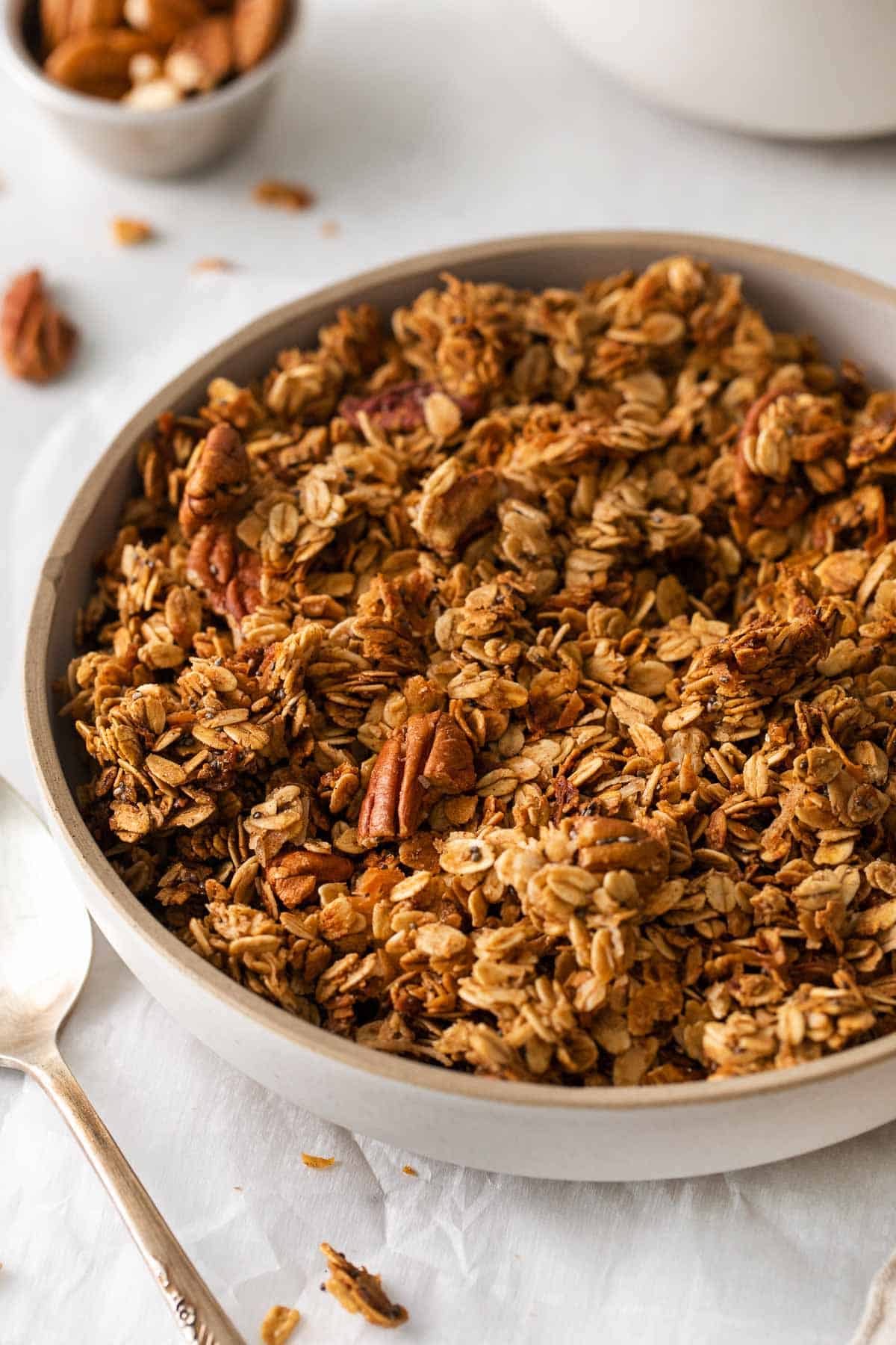 Gluten-free granola in a bowl