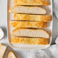 gluten-free breadsticks on a platter