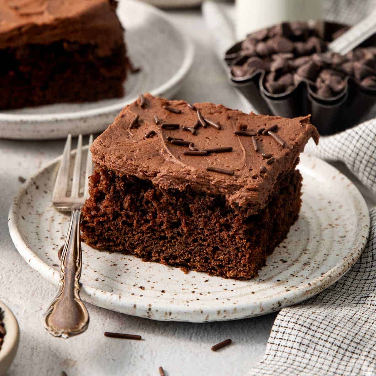 Easy, Gluten-Free Chocolate Cake (9x13!)