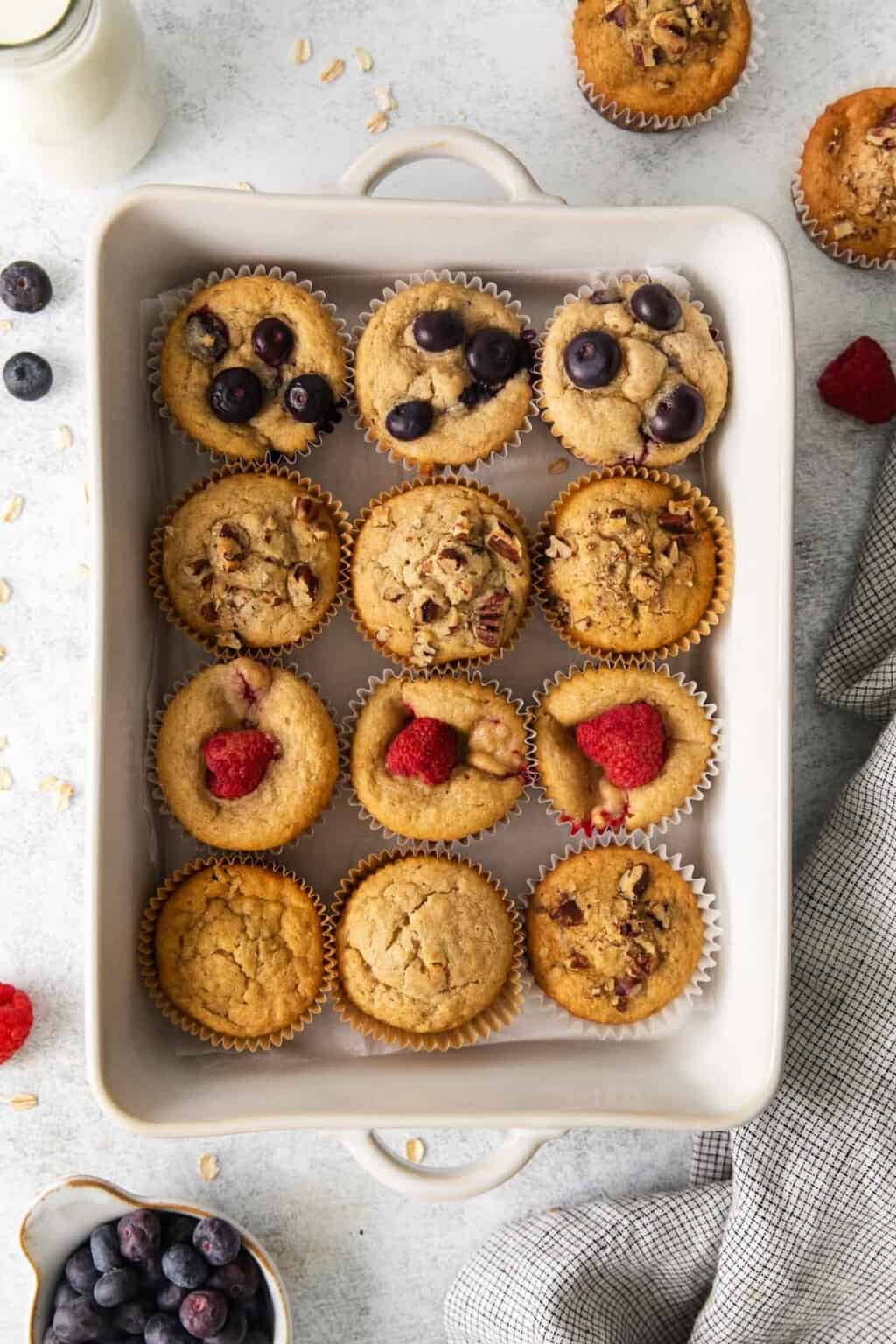 Oat Flour Muffins (Endless MixIns!) Meaningful Eats
