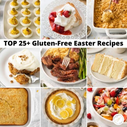 collage of best easter gluten-free recipes