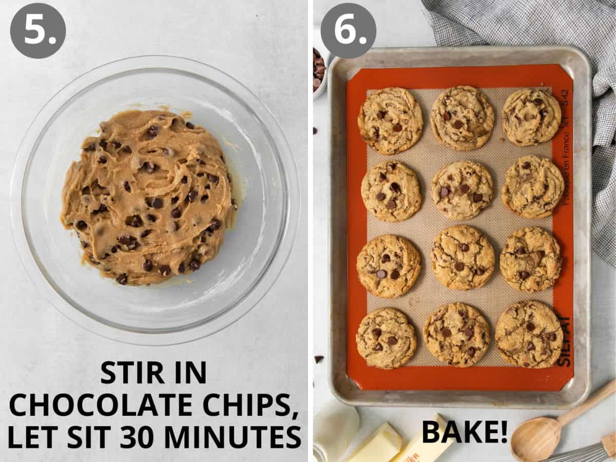 step by step how to make gluten free chocolate chip cookies