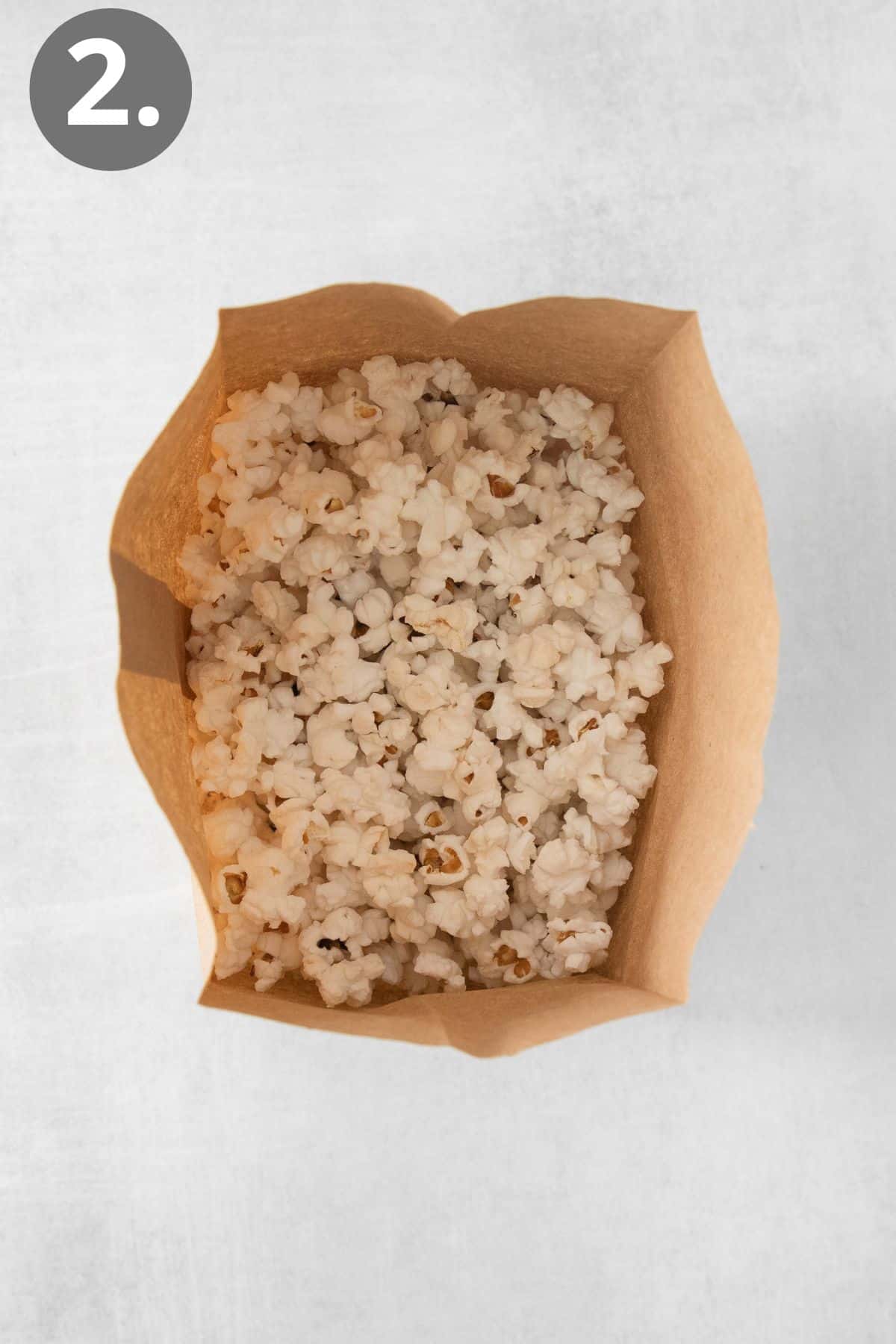 Popcorn in a brown bag