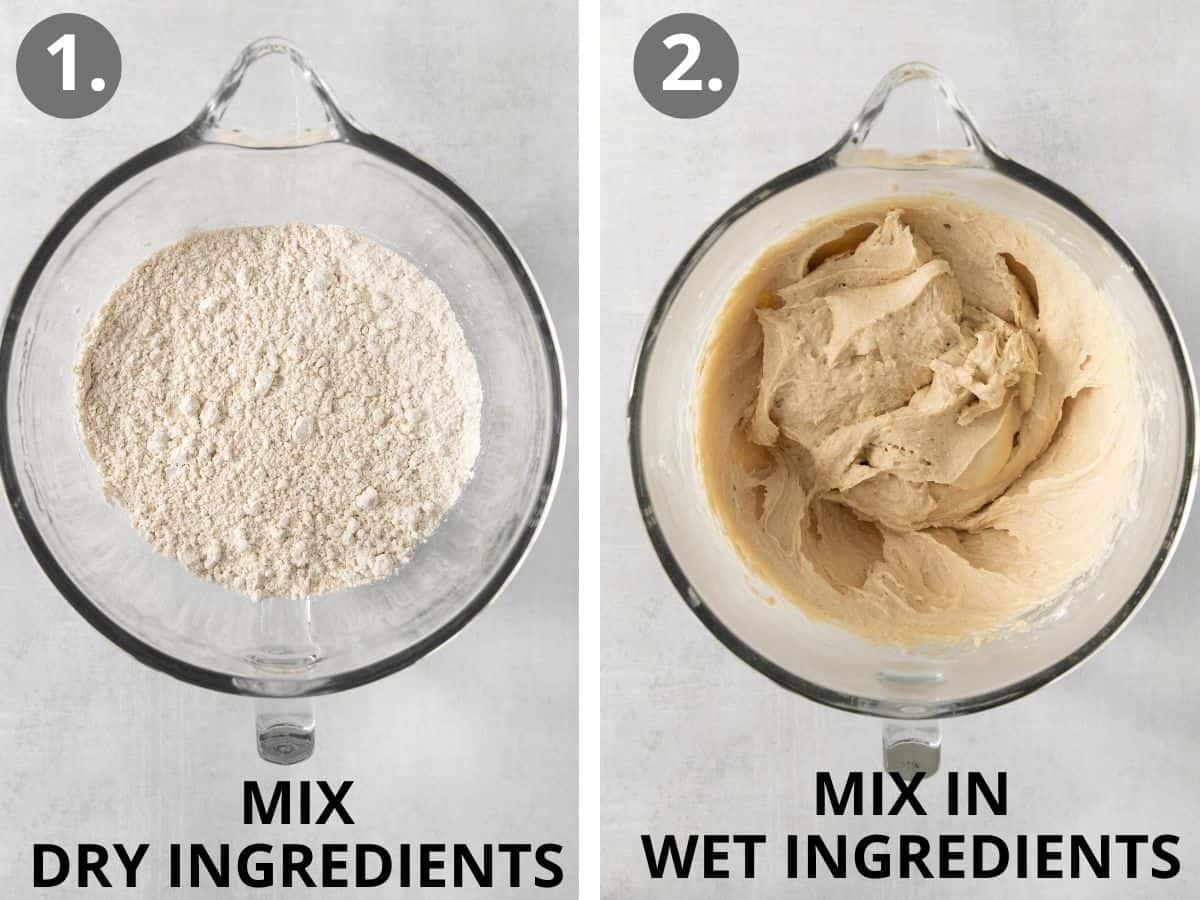 how to mix together gluten free cinnamon roll dough
