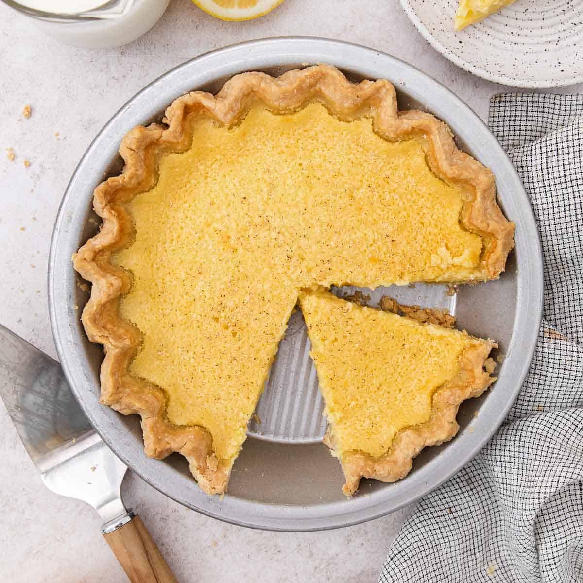 Gluten-Free Buttermilk Pie (Easy Old-Fashioned!)