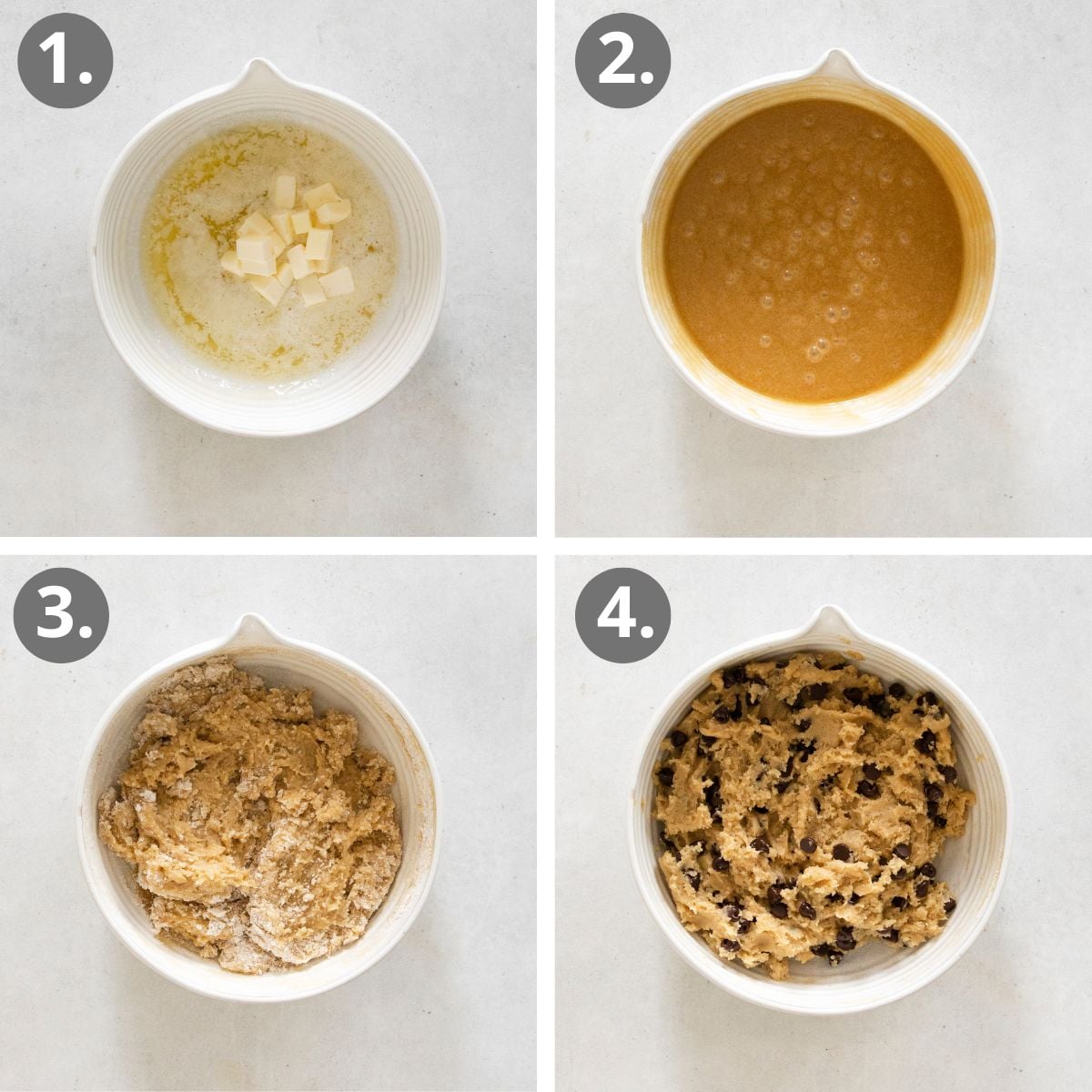steps to make the gluten-free cookie dough.