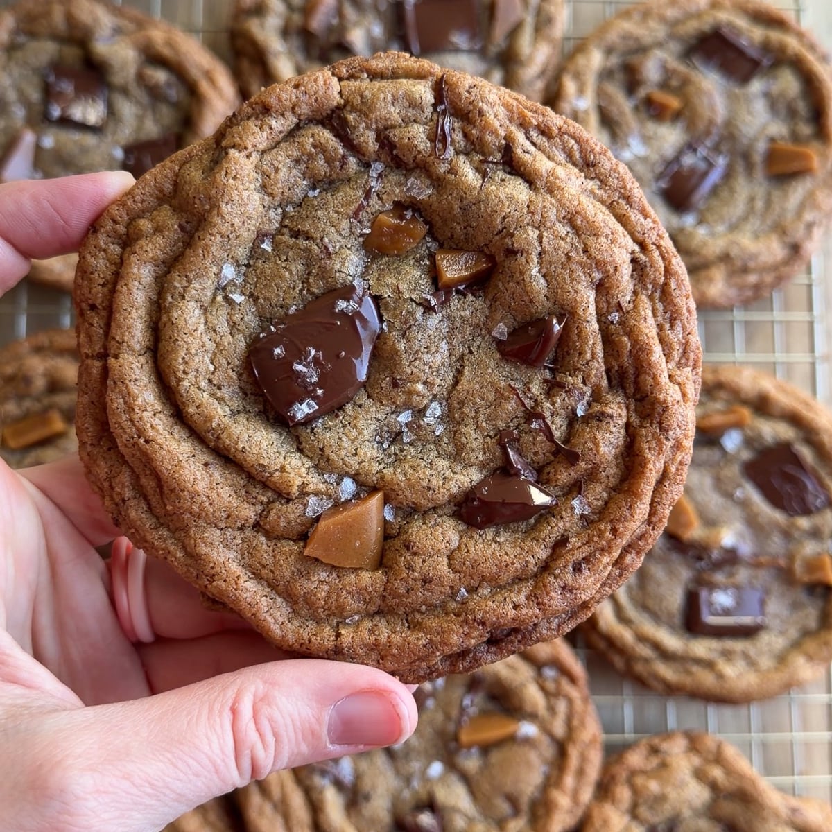 Gluten-Free Brown Butter Toffee Chocolate Chip Cookies