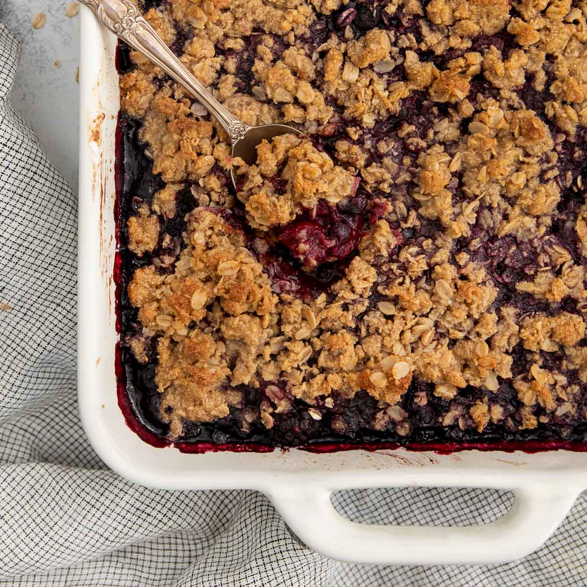 Gluten-Free Triple Berry Crisp
